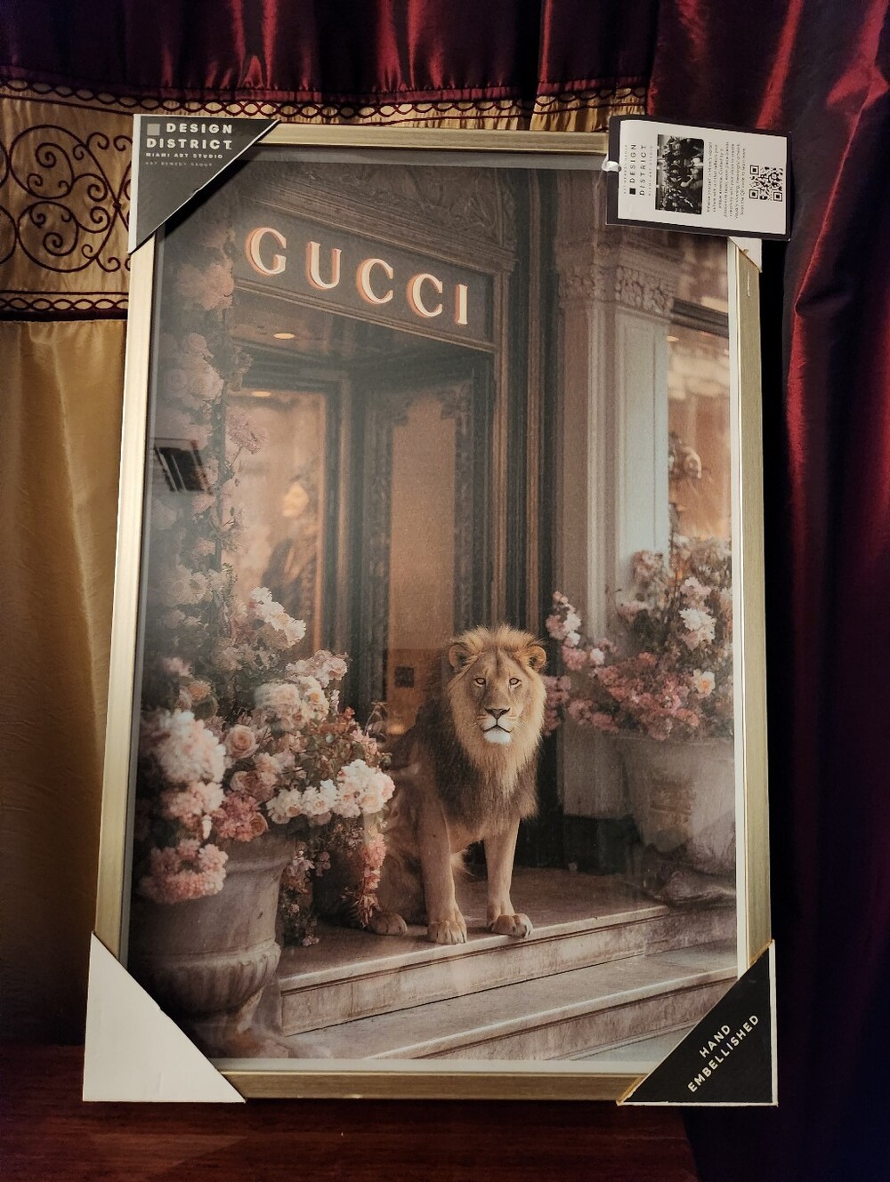 Limited Edition Lion G Storefront Art Canvas Print Acrylic Glass  Luxury Art